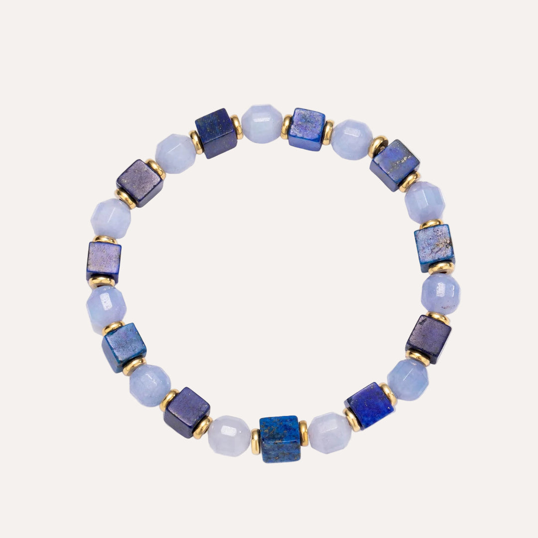 Beaded Bracelet for women | Natural Stone and Elastic Rope Design | Beaded Bracelet for women | Natural Stone and Elastic Rope Design | Soria Jewelry