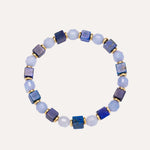 Load image into Gallery viewer, Beaded Bracelet for women | Natural Stone and Elastic Rope Design | Beaded Bracelet for women | Natural Stone and Elastic Rope Design | Soria Jewelry
