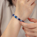 Load image into Gallery viewer, Beaded Bracelet for women | Natural Stone and Elastic Rope Design | Beaded Bracelet for women | Natural Stone and Elastic Rope Design | Soria Jewelry
