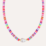 Load image into Gallery viewer, Pearl Necklace for Women | Boho Summer Colorful Jewelry | Soria Jewelry
