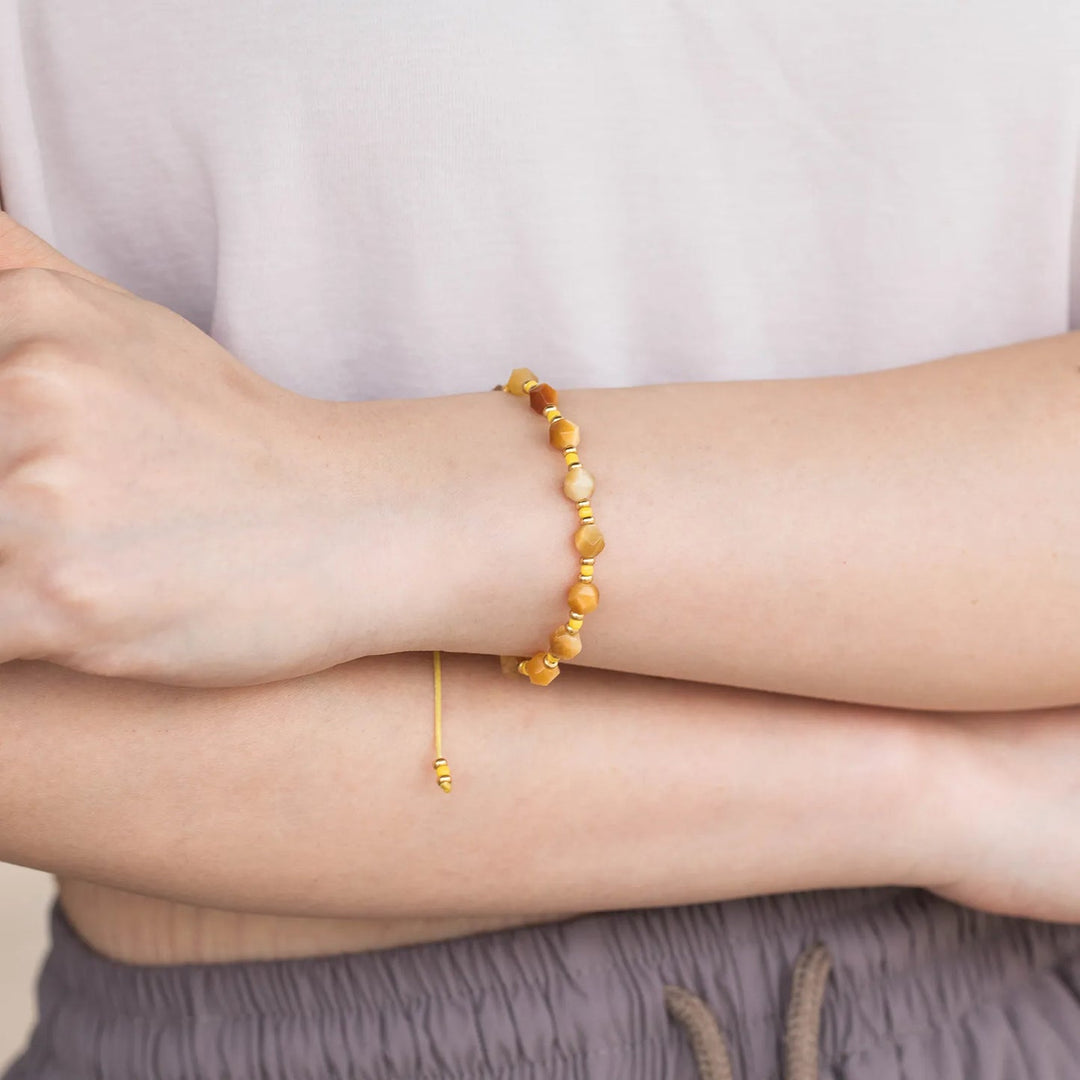 Beaded Bracelet for Women | Boho Trendy Braided Adjustable Jewelry | Soria Jewelry