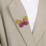 Load image into Gallery viewer, Butterfly Brooch Elegant Crystal Lapel Pin for Women | Soria Jewelry

