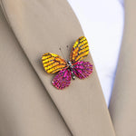 Load image into Gallery viewer, Butterfly Brooch Elegant Crystal Lapel Pin for Women | Soria Jewelry
