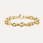 Load image into Gallery viewer, Gold Chunky Chain Bracelet for Women | Charm Adjustable Bracelet | Soria Jewelry
