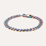 Load image into Gallery viewer, Colorful Cuban Link Bracelet | Fashion Chunky Men&#39;s Jewelry | Soria Jewelry
