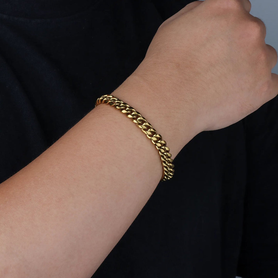 Cuban Link Chain Bracelet | Chunky Men's Jewelry | Soria Jewelry