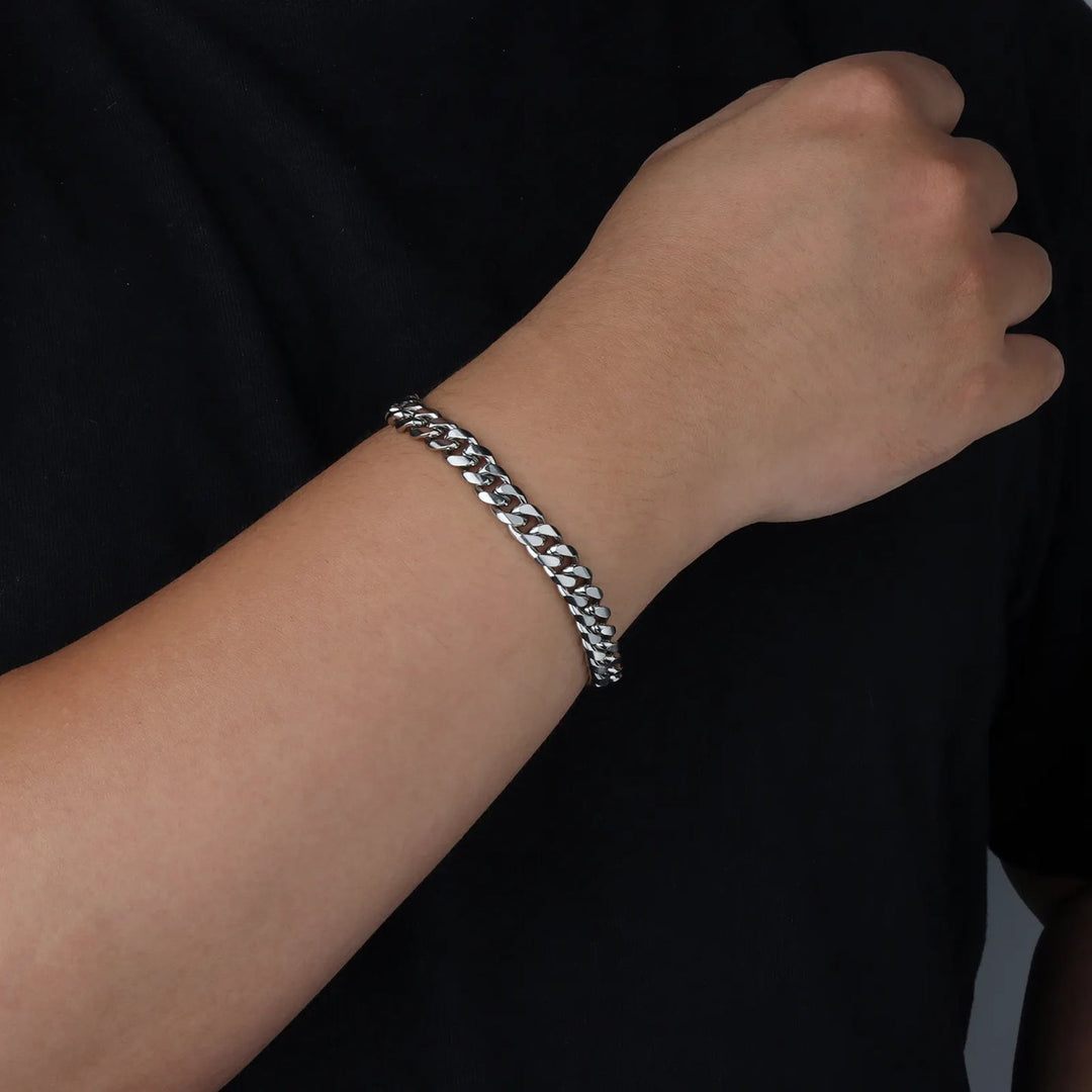 Cuban Link Chain Bracelet | Chunky Men's Jewelry | Soria Jewelry