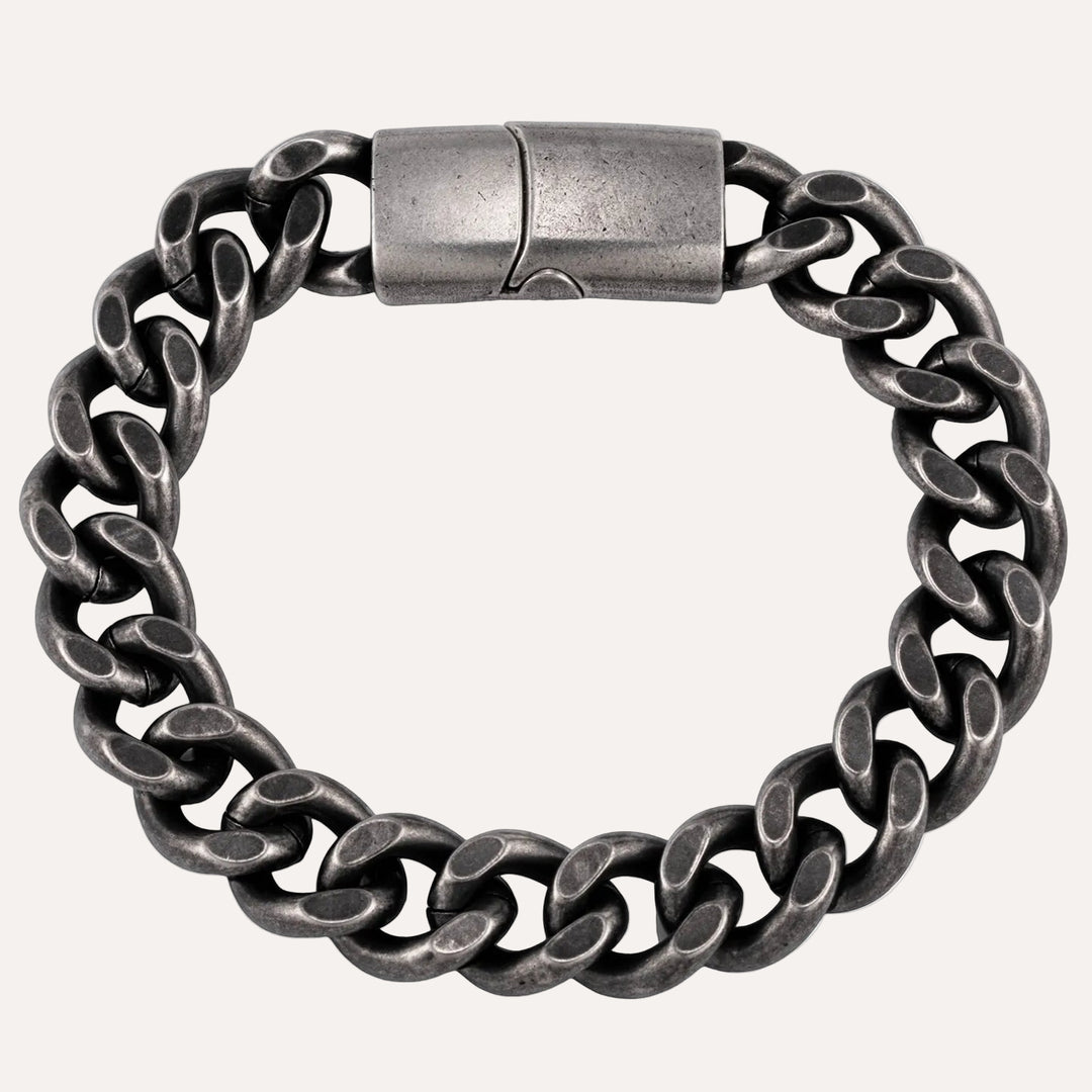 Curb Chain Bracelet for Men | Chunky Vintage Punk Jewelry | Soria Jewelry