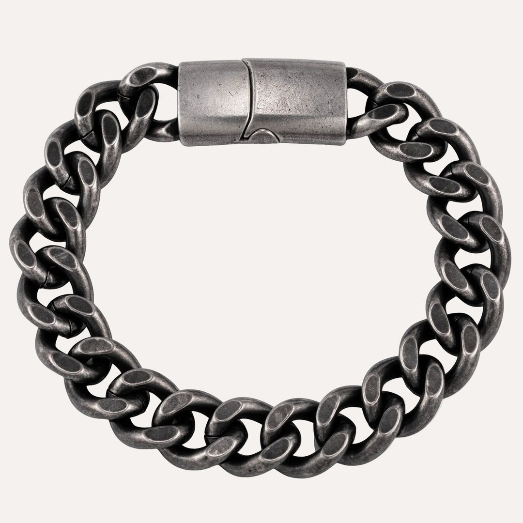 Curb Chain Bracelet for Men | Chunky Vintage Punk Jewelry | Soria Jewelry