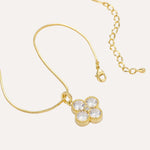 Load image into Gallery viewer, Clover Necklace with 18K Gold Tone and Crystal for Women | Soria Jewelry
