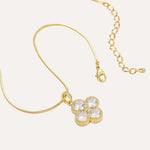 Load image into Gallery viewer, Clover Necklace with 18K Gold Tone and Crystal for Women | Soria Jewelry
