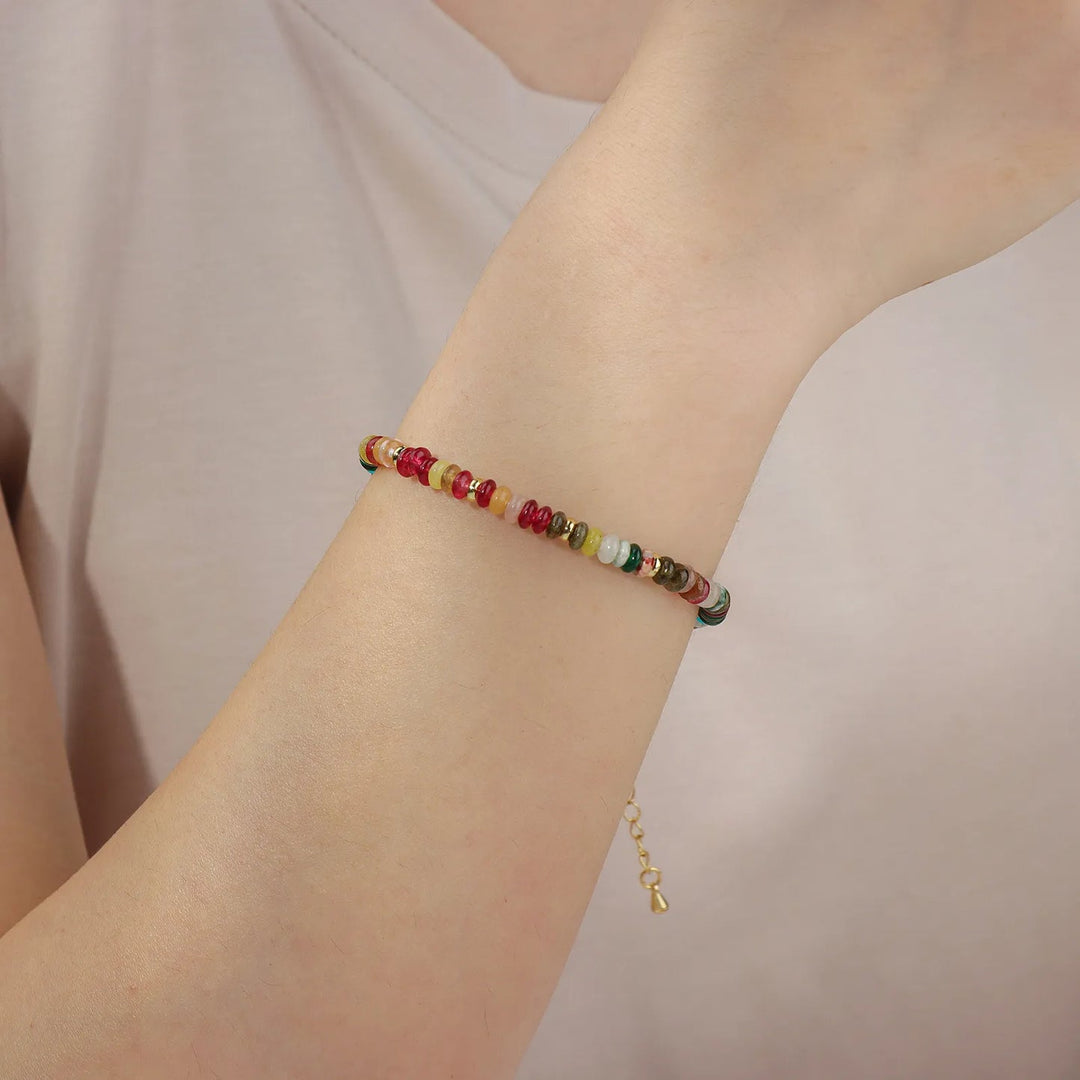 Colorful Beaded Bracelet for Women | Boho Adjustable Jewelry | Soria Jewelry