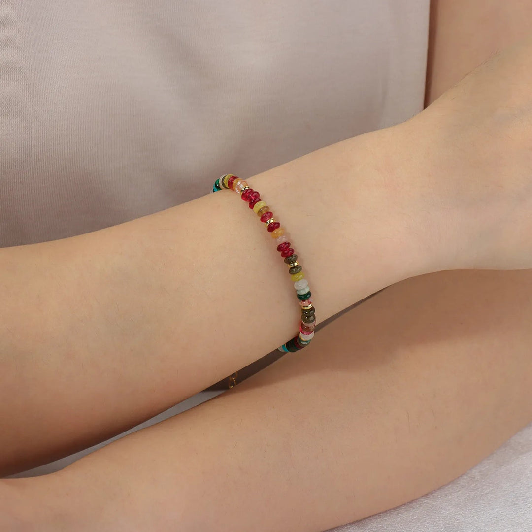 Colorful Beaded Bracelet for Women | Boho Adjustable Jewelry | Soria Jewelry