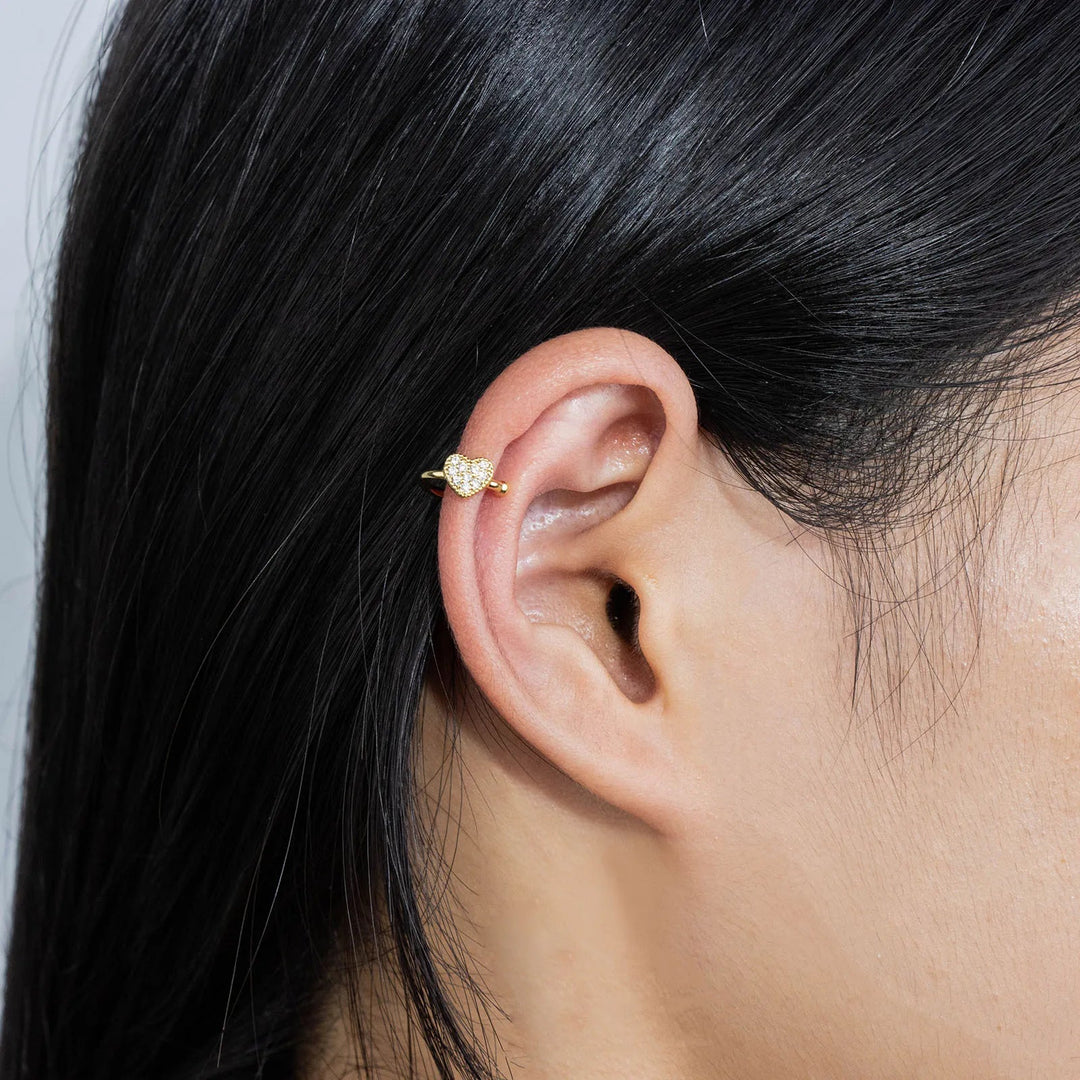 Heart Clip on Earrings for Women | Cute Dainty No Piercing Jewelry | Soria Jewelry