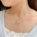 Load image into Gallery viewer, Dainty Flower Necklace with Gold Tone for Women | Soria Jewelry

