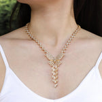 Load image into Gallery viewer, Gold Butterfly Necklace Earrings Ring Set for Women | Soria Jewelry
