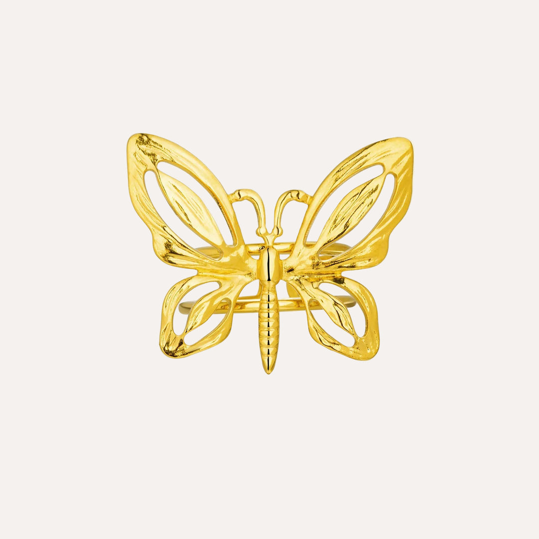 Gold Butterfly Ring for Women | Fashion Dainty Jewelry | Soria Jewelry