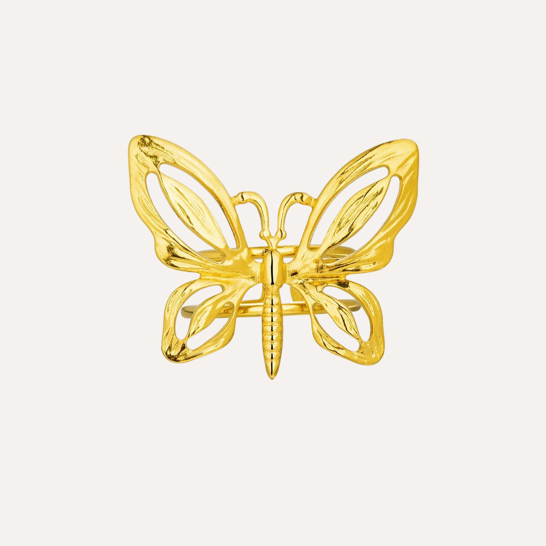 Gold Butterfly Ring for Women | Fashion Dainty Jewelry | Soria Jewelry