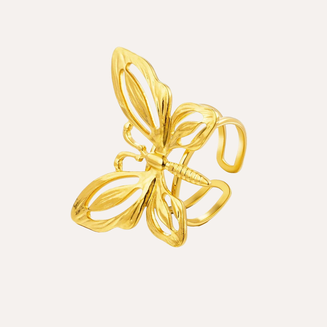Gold Butterfly Ring for Women | Fashion Dainty Jewelry | Soria Jewelry