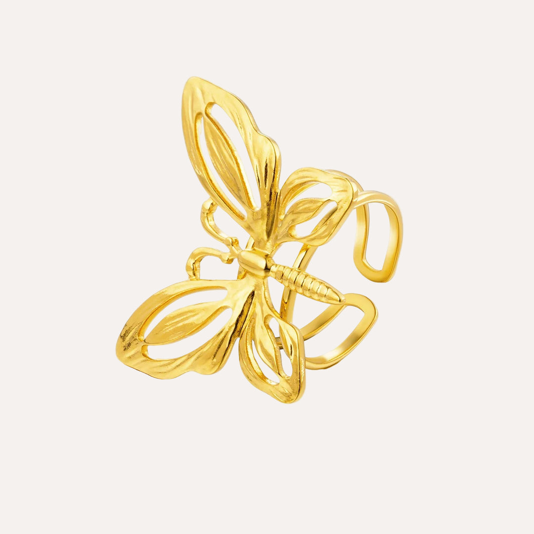 Gold Butterfly Ring for Women | Fashion Dainty Jewelry | Soria Jewelry