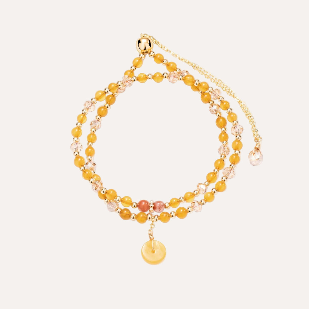 Double Layered Beaded Bracelet for Women Valentines Gifts | Soria Jewelry