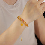 Load image into Gallery viewer, Double Layered Beaded Bracelet for Women Valentines Gifts | Soria Jewelry
