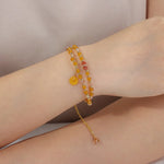 Load image into Gallery viewer, Double Layered Beaded Bracelet for Women Valentines Gifts | Soria Jewelry
