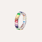 Load image into Gallery viewer, Rainbow Ring for Women | Eternity Ring for Wedding | Soria Jewelry

