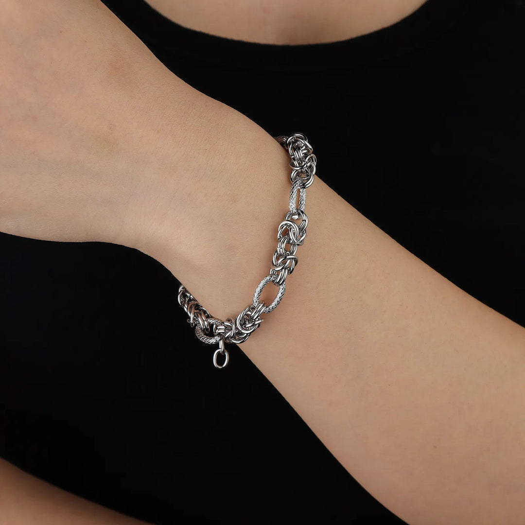 Chunky Chain Link Bracelet | Fashion Adjustable Wrist Bracelet | Soria Jewelry