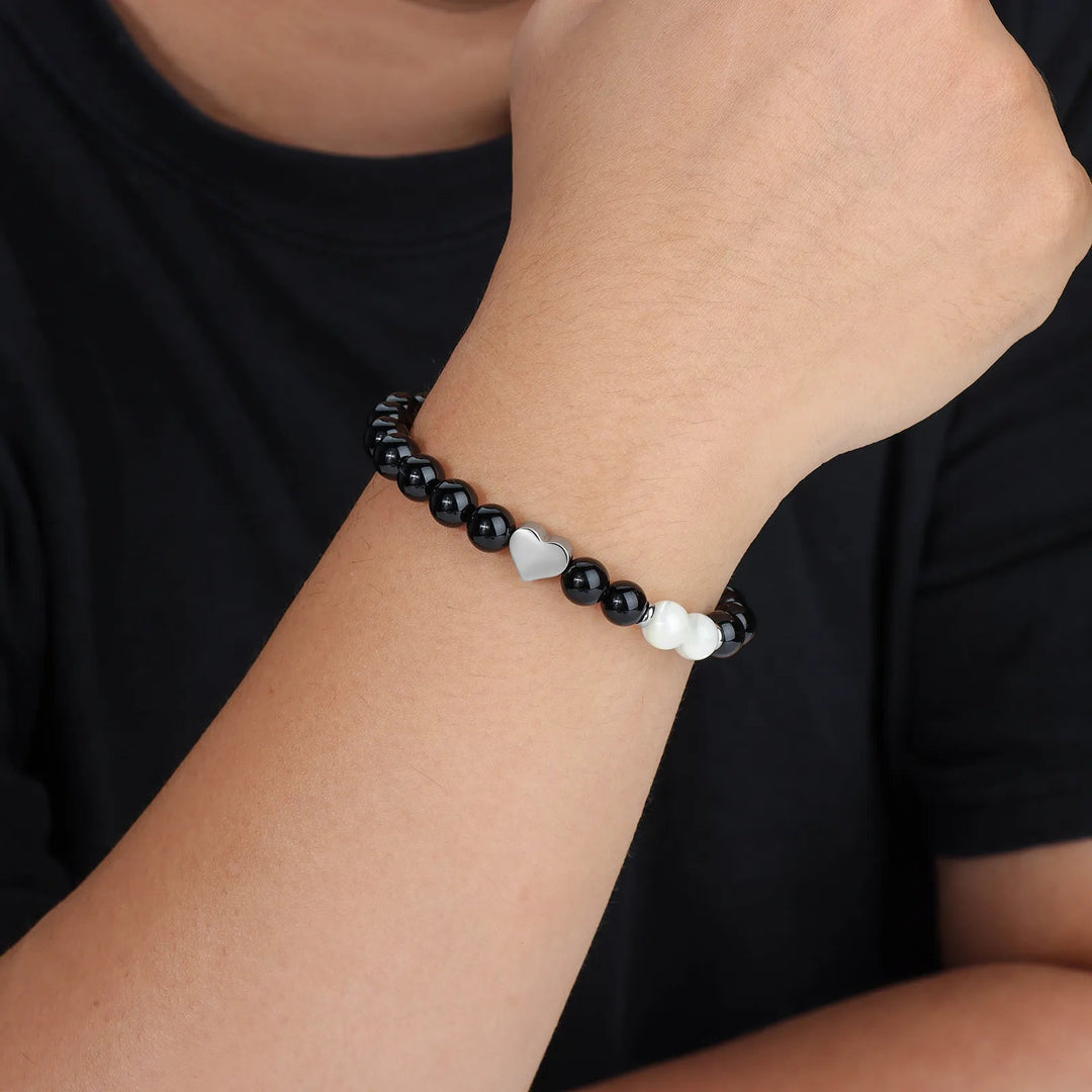 Heart Beaded Bracelet | Fashion Adjustable Jewelry | Soria Jewelry