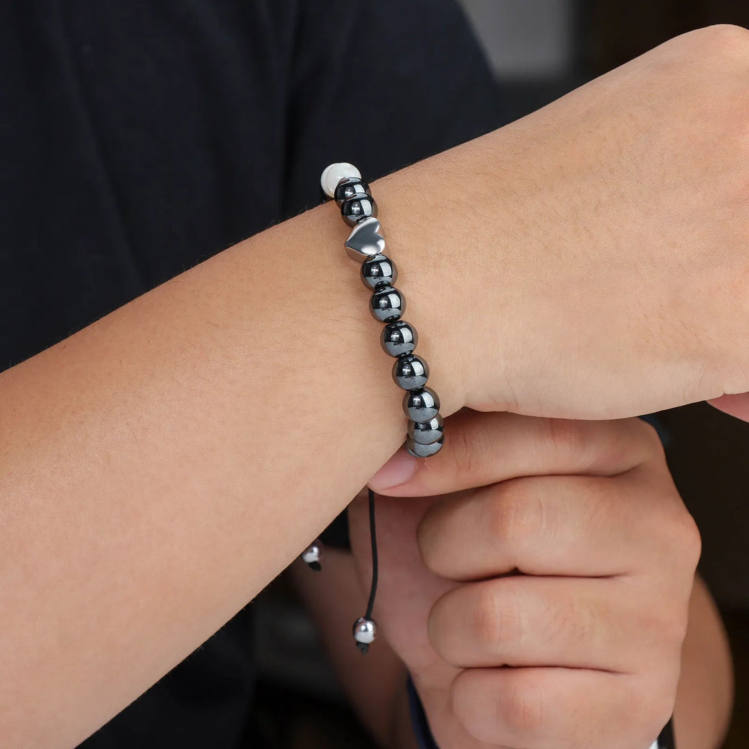 Heart Beaded Bracelet | Fashion Adjustable Jewelry | Soria Jewelry