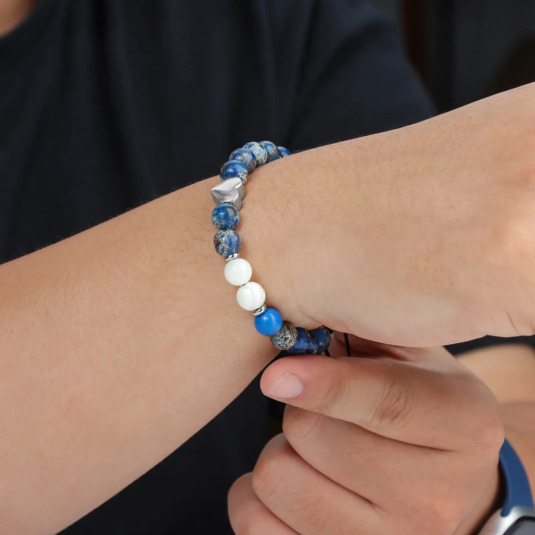 Heart Beaded Bracelet | Fashion Adjustable Jewelry | Soria Jewelry