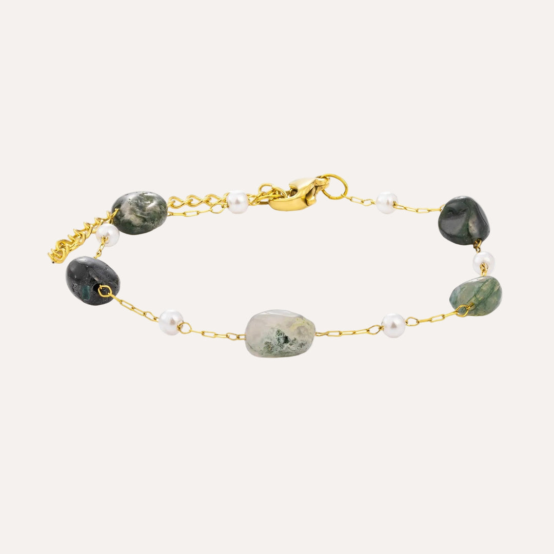 Pearl Bracelet for Women | Fashion Gold Chain and Adjustable Design | Soria Jewelry