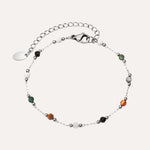 Load image into Gallery viewer, Beaded Bracelet for Women | Fashion Silver Chain and Adjustable Design | Soria Jewelry
