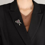 Load image into Gallery viewer, Candy Cane Brooch for Women | Fashion Christmas Crystal Pin | Soria Jewelry
