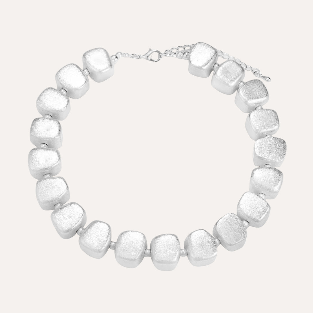 Chunky Square Necklace Bracelet Set for Women | Soria Jewelry