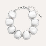 Load image into Gallery viewer, Chunky Square Necklace Bracelet Set for Women | Soria Jewelry
