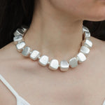 Load image into Gallery viewer, Chunky Square Necklace Bracelet Set for Women | Soria Jewelry
