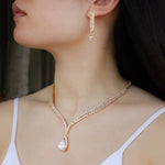 Load image into Gallery viewer, Crystal Necklace Earrings Set for Women | Fashion Dainty Jewelry | Soria Jewelry
