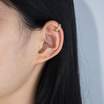 Load image into Gallery viewer, Gold CZ Ear Cuffs for Women | Fashion Elegant Jewelry | Soria Jewelry
