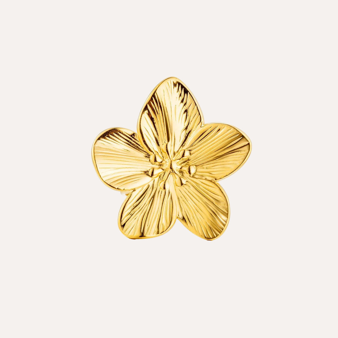Gold Flower Ring for Women | Fashion Statement Jewelry | Soria Jewelry