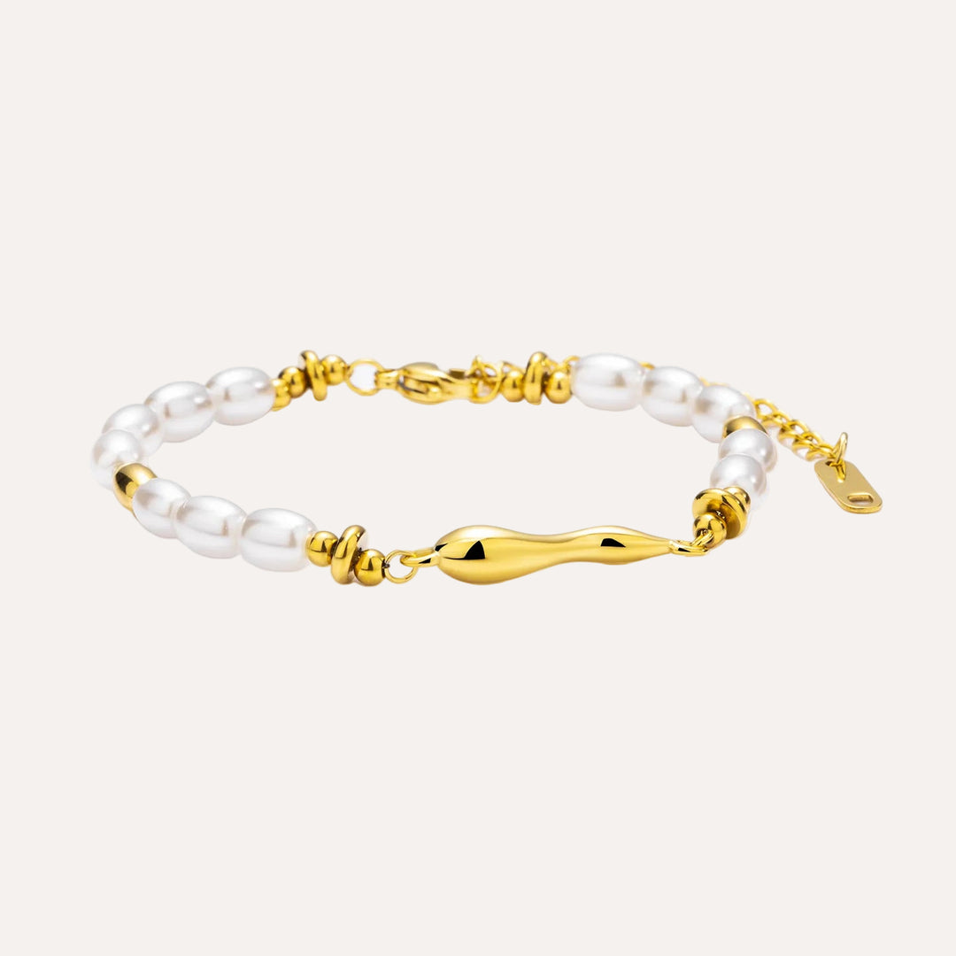 Gold Bracelet for Women | Fashion Pearl Adjustable Bracelet | Soria Jewelry