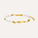 Load image into Gallery viewer, Gold Bracelet for Women | Fashion Pearl Adjustable Bracelet | Soria Jewelry
