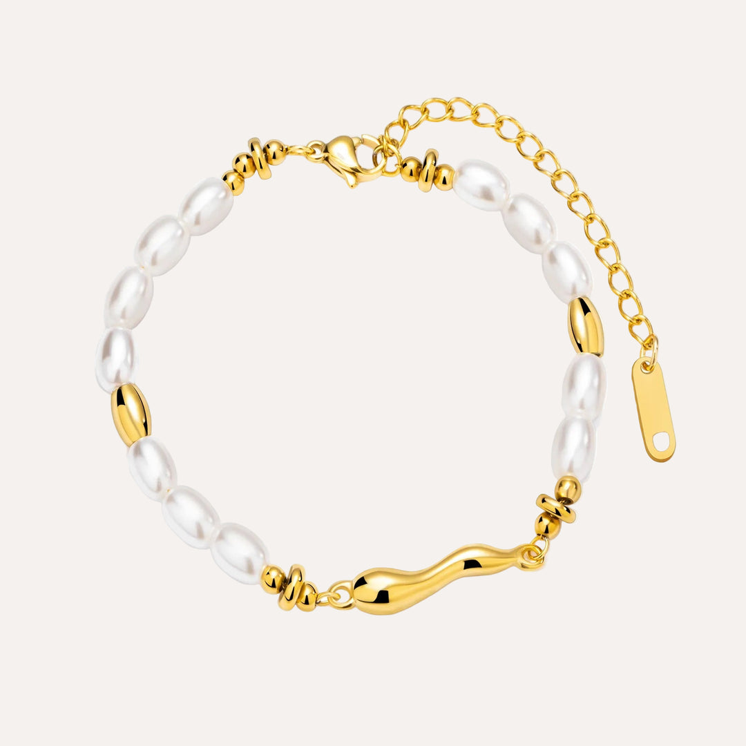 Gold Bracelet for Women | Fashion Pearl Adjustable Bracelet | Soria Jewelry