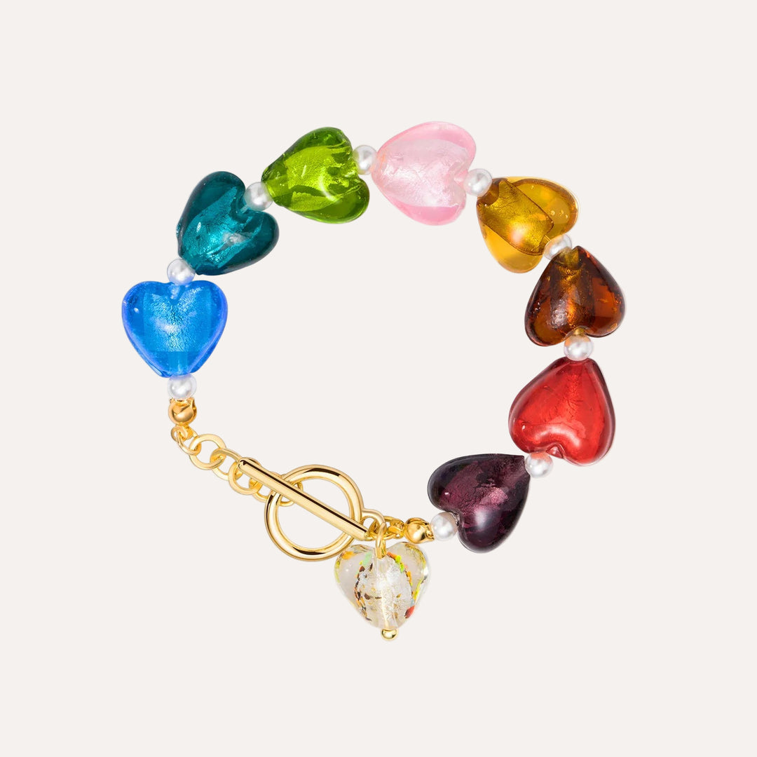 Beaded Bracelet for Women | Fashion Heart Stone Bracelet | Soria Jewelry