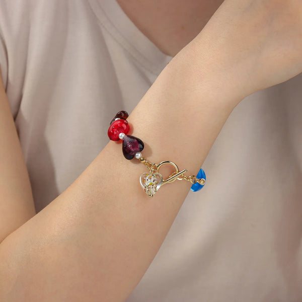 Beaded Bracelet for Women | Fashion Heart Stone Bracelet | Soria Jewelry