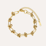 Load image into Gallery viewer, Chain Link Bracelet for Women | Fashion Knot Design | Soria Jewelry

