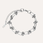 Load image into Gallery viewer, Chain Link Bracelet for Women | Fashion Knot Design | Soria Jewelry
