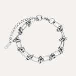 Load image into Gallery viewer, Chain Link Bracelet for Women | Fashion Knot Design | Soria Jewelry
