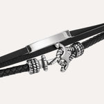 Load image into Gallery viewer, Leather Anchor Bracelet for Men | Fashion Nautical Style Jewelry | Soria Jewelry

